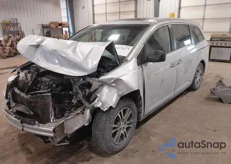 2011 Honda Odyssey Ex-L from USA, damaged, VIN 5FNRL5H69BB046371